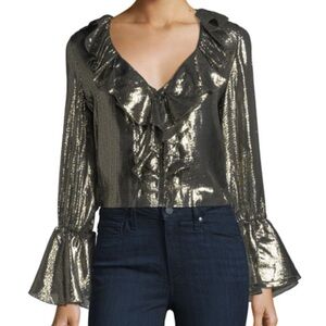 Alice + Olivia Elliot Ruffle Blouse